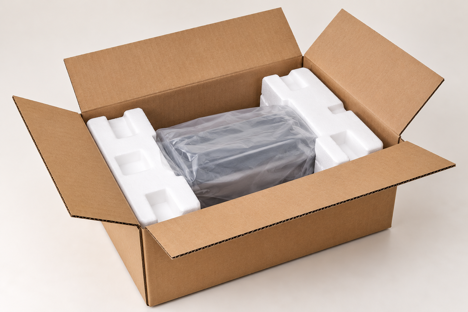 Caja de cartón con protección interna para producto